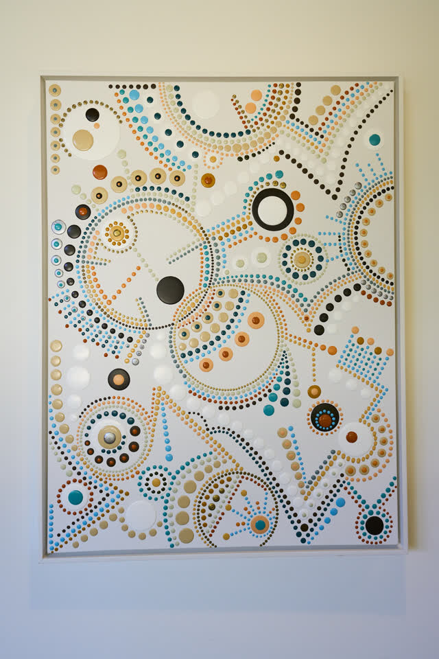 Dot painting in the common area