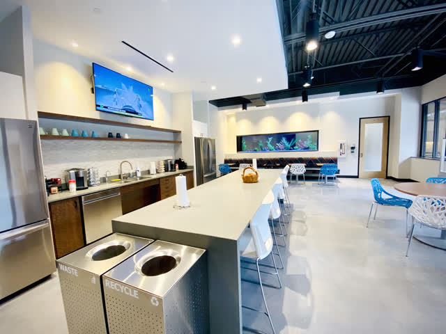 Lunch room and kitchen