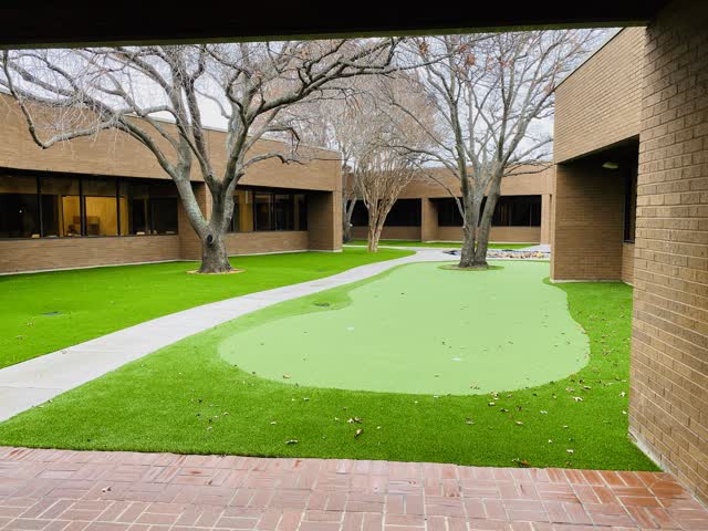 Courtyard putting green